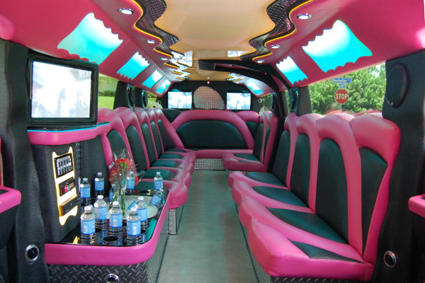 pink hummer limousine Farmingville