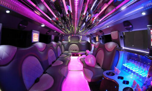 Cadillac Escalade Amsterdam limo interior